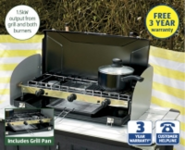 Dual Burner With Grill