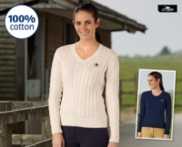 Ladies Cable Knit Sweater £9.99