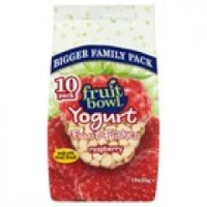 Fruit Bowl Raspberry Yogurt Fruit Flakes