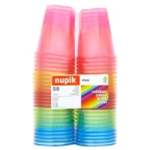 Nupik 50 Rainbow Colour Party Glass