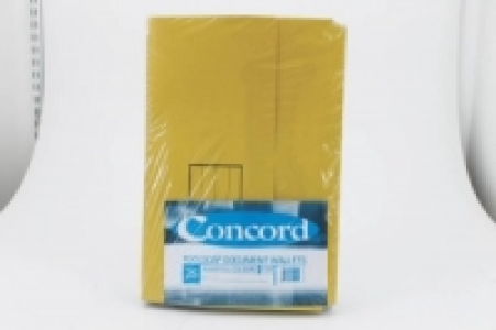 Concord Document Wallets Assorted Pack 25
