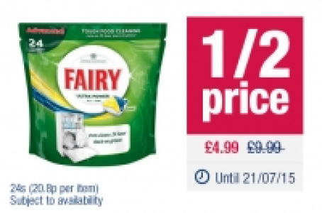 Fairy All in One Dishwasher Tablets Lemon £9.99