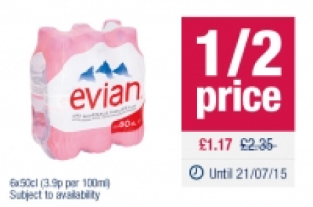 Evian Natural Mineral Water £2.35