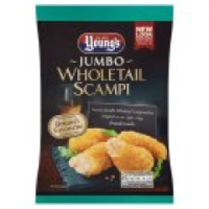 Young's jumbo whole scampi £6.00