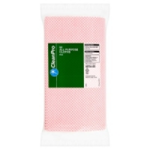Clean Pro All Purpose Cloths Roll Pink 15 x 50s