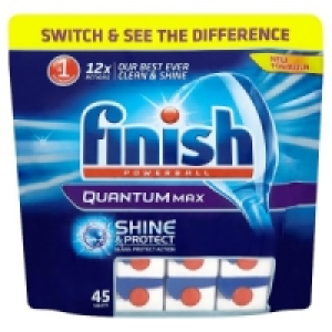 Finish Quantum Max Dishwasher Tablets Original Shine & Prote
