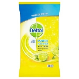 Dettol Cleaning Wipes Power & Fresh Citrus 80ea
