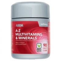 Asda Asda Wellbeing A-Z Multivitamins & Minerals 1 A Day Tablets 90 Pa