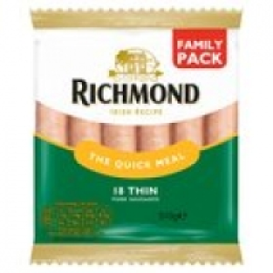 Richmond Thin Pork Sausages 18 Pack &pound;2.00