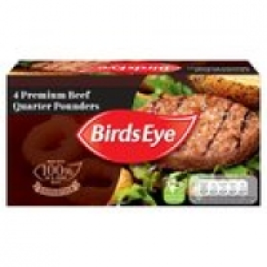 Birds Eye 4 Premium Beef Quarter Pounders £3.25
