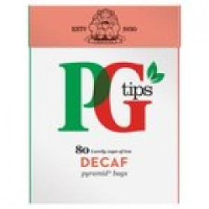 PG Tips Tea Decaf Pyramid Tea Bags 80 Pack &pound;2.00
