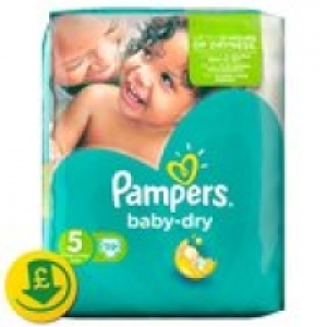 Pampers Baby Dry Size 5 (Junior) Nappi £7.00