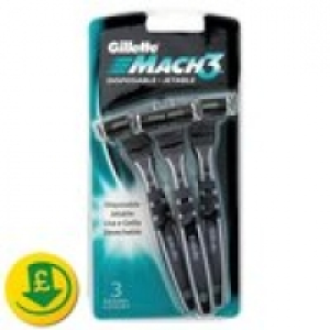 Gillette Mach 3 Disposable Razors &pound;3.84