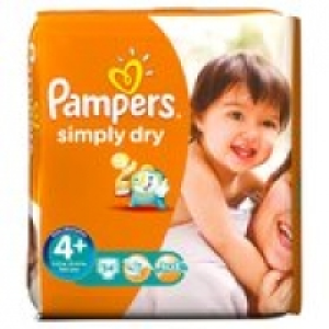 Pampers Simply Dry Size 4+ Maxi+ 9-20K £5.20