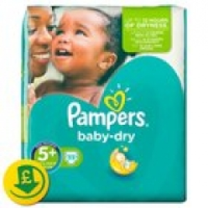 Pampers Baby Dry Size 5+ (Junior+) Nap £7.00