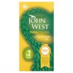 John West Tuna Chunks in Oil, Drained Wei