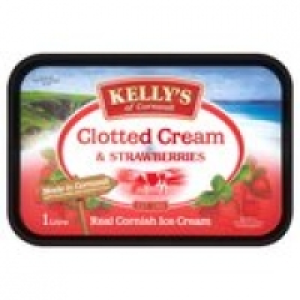 Kellys Clotted Cream & Strawberries Ice Cream