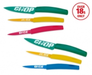 Colourful Knives Set &pound;4.99