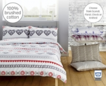 Brushed Cotton Duvet Set Double