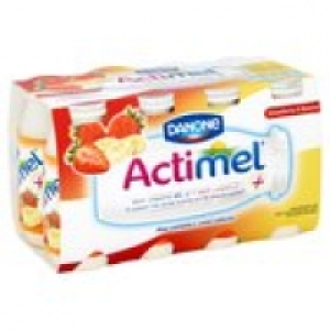 Actimel Banana & Strawberry Yogurt Drinks