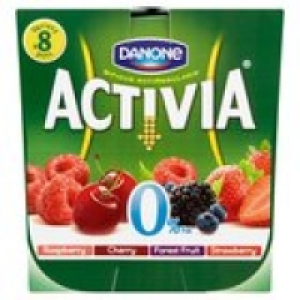 Activia 0% Fat Forest Fruits, Cherry, Blu