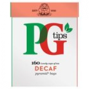 PG Tips Tea Decaf Pyramid Tea Bags 160 Pack &pound;4.00