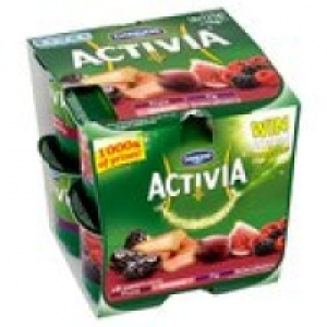 Activia Prune, Fig, Rhubarb, Raspberry & £2.00