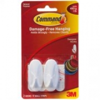 Partridges 3m 3M General Purpose Designer Hooks With Command Strips (Pack 