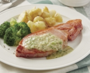 Bacon Chops with a Cheese & Leek Melt £2.29