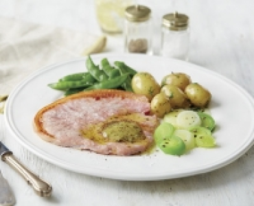 Gammon Steaks with Honey & Mustard Butter