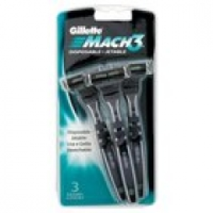 Gillette Mach 3 Disposable Razors &pound;3.84