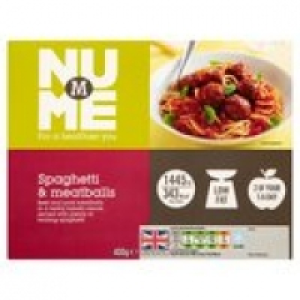 M NuMe Spaghetti & Meatballs £2.32