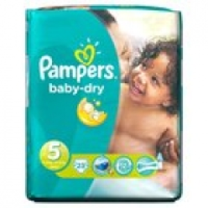 Pampers Baby Dry Size 5 Junior 11-25Kg £4.49