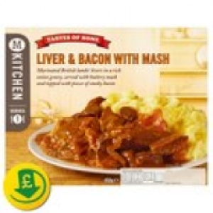 M Kitchen Liver & Bacon with Mash £2.17