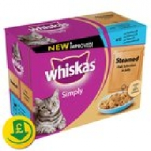 Whiskas Simply Steamed Fish Selection in £3.00