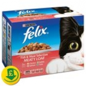 Felix Meaty Loaf Fish & Meat Selection P £3.00
