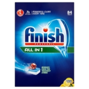 Finish All In 1 Powerball Dishwasher Tablets Lemon 84s
