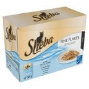 Sheba Pouch Fine Flakes Fish Selection in £4.00