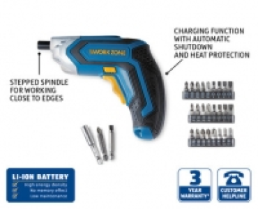 3.6V Li-Ion Cordless Screwdriver