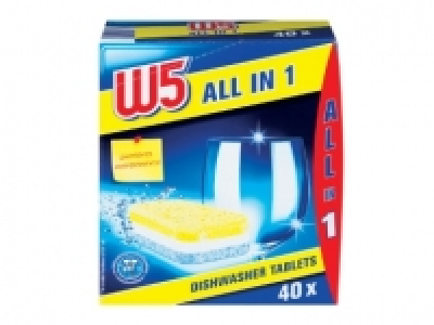W5 All in One Dishwasher Tablets £3.79