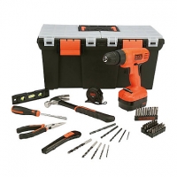 Homebase  Black & Decker 62 Piece Project Kit with 12V Cordless Drill 