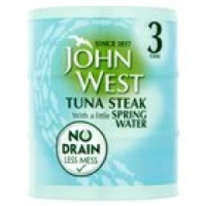 John West No Drain Tuna Steak In Spring W &pound;3.00