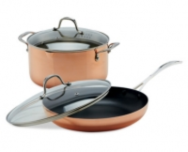 Tri-Ply Copper Stockpot/Frying Pan £34.99