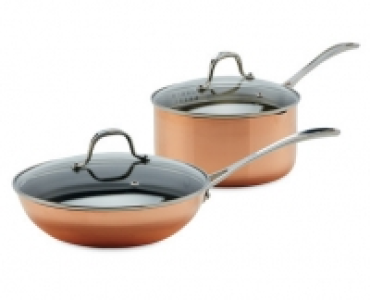 Tri-Ply Copper Saucepans and Frying Pan