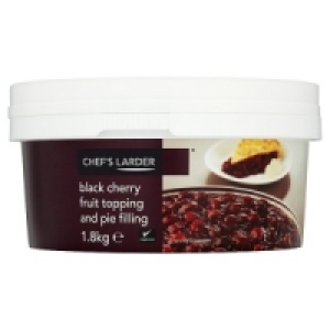 Chefs Larder Black Cherry Fruit Topping and Pie Filling 1.8