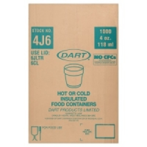 Dart Hot or Cold Insulated Food Containers 1000 x 118ml