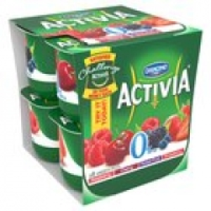 Activia 0% Fat Forest Fruits, Cherry, Blu £2.00