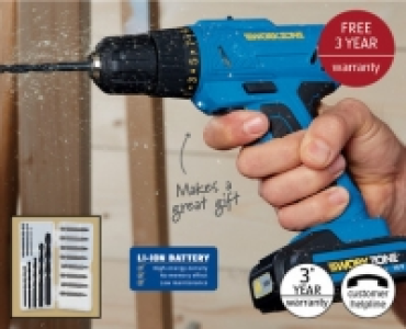 16V Li-Ion Cordless Drill £29.99
