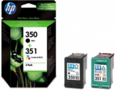 HP Black & Colour Ink Cartridge 350+351 Twin