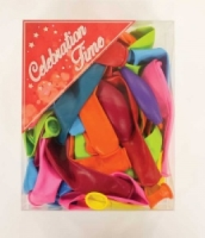 Party Coloured Balloons 9in